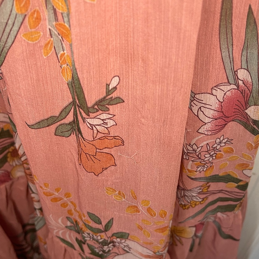 City Chic Dusty Rose Floral Maxi Dress - Picture 4 of 4